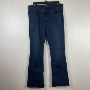 Just Black Womens Flare Jeans Dark Wash Stretch Made in USA Size 31